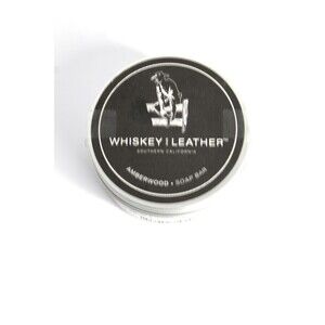 Whiskey and Leather Amberwood Soap Bar 7oz. Tin Sand &‎ Fog Home New Sealed